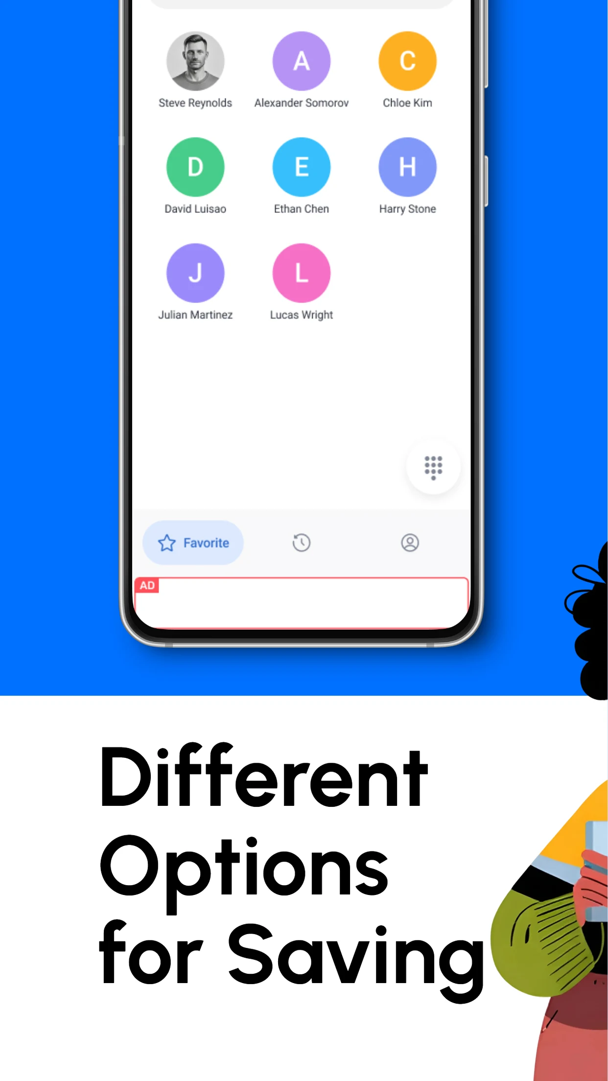 Contacts screenshot