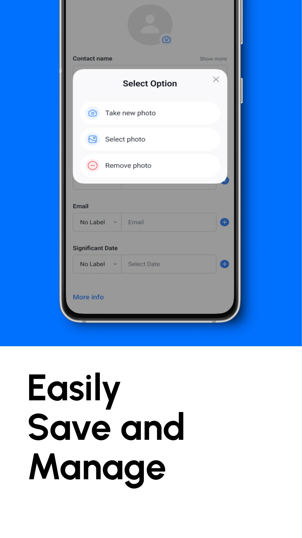 Contacts screenshot