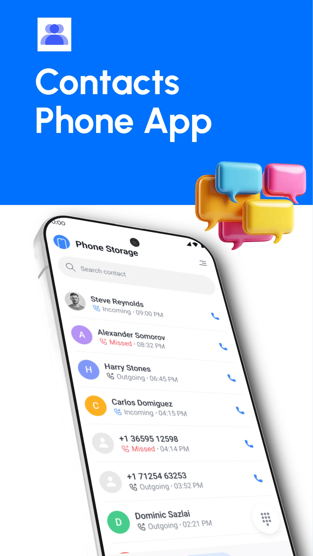 Contacts screenshot
